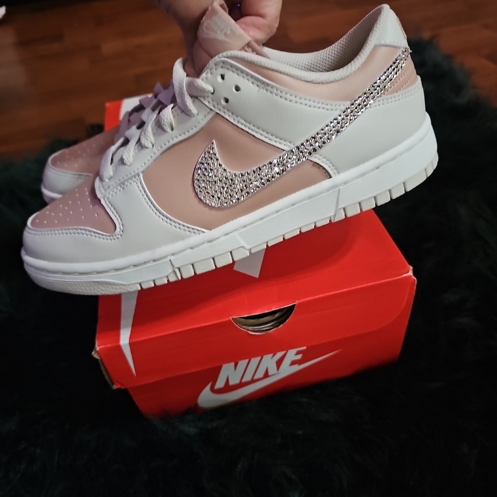 Bling Nike Dunk Low W/Swarovski Crystals - Picture 3 of 13